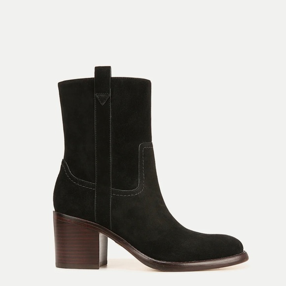 Brand New Veronica Beard Suede Bootie in Black Size 6 - Picture 2 of 4